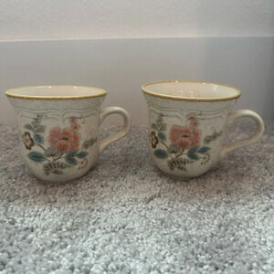 MIKASA County Charm tea cups coffee mugs vintage farmhouse cottagecore